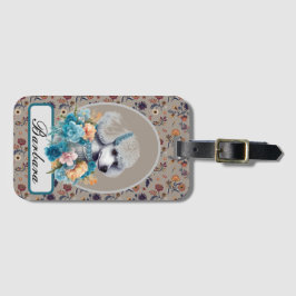 Personaliseer  poedel bagagelabel