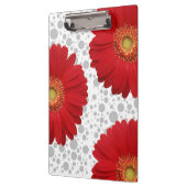Personaliseer Polka Dot Red Daisy, verander de dot Klembord (Links)