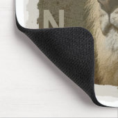 Personaliseer Pop Art Afbeelding Lion Head-Sjabloo Muismat (Hoek)