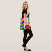Personaliseer Pop Art Camper Van Life Tote Bag (Op model)