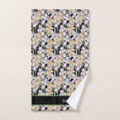 Personaliseer prachtige Narcissus Flowers in Bloom Bad Handdoek (Handdoek)