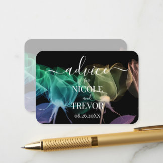 Personaliseer: Pretty X-Ray Bloemen Huwelijksadvie Advieskaart