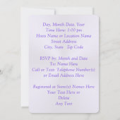 Personaliseer Prinses Thema Baby Douche Uitnodigin Kaart (Achterkant)