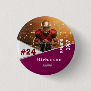 personaliseer professionele sjabloon eenvoudig spo ronde button 3,2 cm
