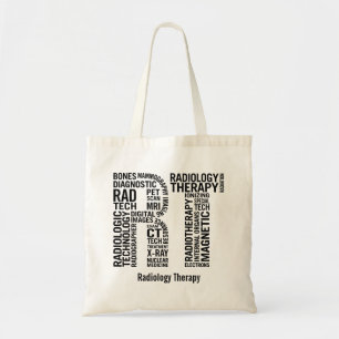 Personaliseer radiologietechnoloist RT Rad Tech Tote Bag