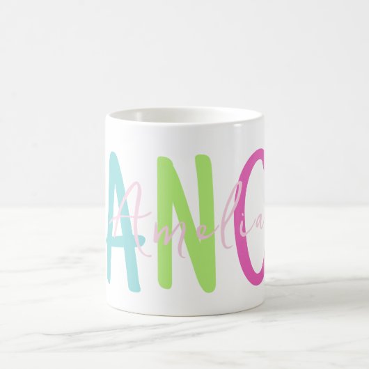 Personaliseer Rainbow Color Dance Lover Koffiemok (Center)