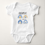 Personaliseer Rainbow hanukkah Baby Body Romper<br><div class="desc">Heup en modern Hanukkah-patroon. Dit is een modern en hedendaags ontwerp,  gemaakt voor de eerste joodse feestdag van de baby.</div>