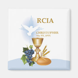 Personaliseer, RCIA Gefeliciteerd Katholiek Sacram Magneet