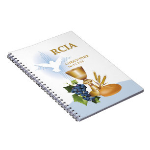 Personaliseer, RCIA Gefeliciteerd Katholiek Sacram Notitieboek