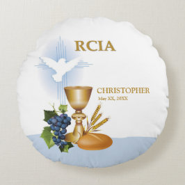 Personaliseer, RCIA Gefeliciteerd Katholiek Sacram Rond Kussen
