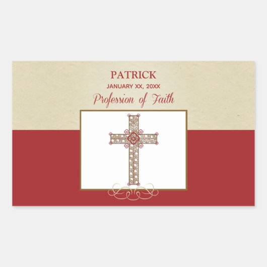 Personaliseer RCIA-verbijstering op het beroep van Rechthoekige Sticker (Voorkant)