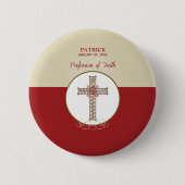 Personaliseer, RCIA Zegeningen bij de Belijdenis v Ronde Button 5,7 Cm (Voorkant)