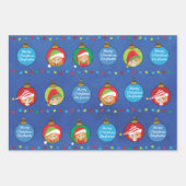 Personaliseer Red Hair Girl Elf Inpakpapier Vel (Voorkant 2)