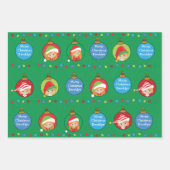 Personaliseer Red Hair Girl Elf Inpakpapier Vel (Voorkant)