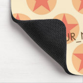 Personaliseer Red Star Pattern door storeman Muismat (Hoek)