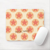 Personaliseer Red Star Pattern door storeman Muismat (Met muis)