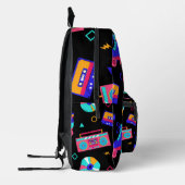Personaliseer Retro 80's-thema Bedrukte Rugzak (Links)