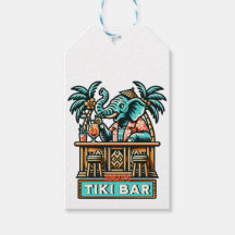 Personaliseer Retro Elephant Tiki Bar