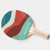 Personaliseer Retro Ping Pong Paddle Tafeltennisbatje (Zijkant)