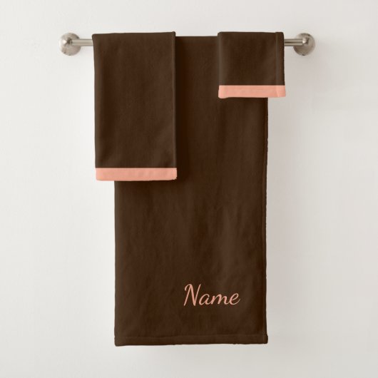 Personaliseer Rich Brown Bad Handdoek (Insitu)