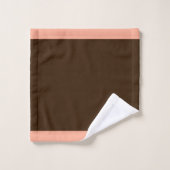 Personaliseer Rich Brown Bad Handdoek (Wasdoekje)