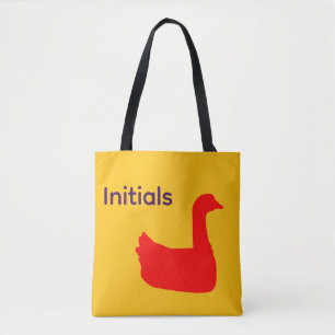 Personaliseer Rode Eend Thema  Tote Bag
