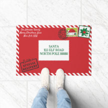 Personaliseer Rode Kerstman Letter Kerstmis
