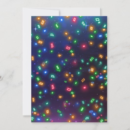 Personaliseer Roller Skating Neon Birthday RSVP Kaart (Achterkant)