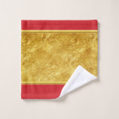 Personaliseer romantische brandweer logo bad handdoek (Wasdoekje)