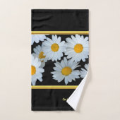 Personaliseer romantische daisy gouden folie met z bad handdoek (Handdoek)
