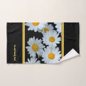 Personaliseer romantische daisy gouden folie met z bad handdoek (Handdoek)