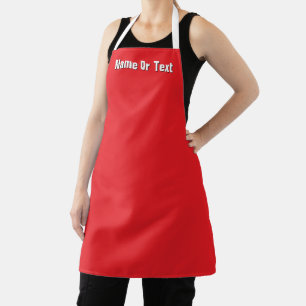 Personaliseer Rood Keuken Chef Bakker Cateraar Schort