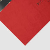 Personaliseer Rood Zwart Goud Luipaardprint Verjaa Tissuepapier (Detail)