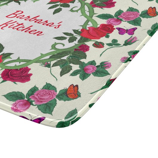 Personaliseer Roos Garden Snijplank (Hoek)