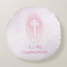 Personaliseer, Roze Eerste Heilige Communie Kruis 