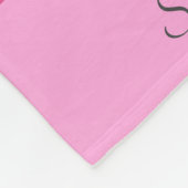 Personaliseer Roze Gnome Woodland Scandinavisch Le Fleece Deken (Hoek)