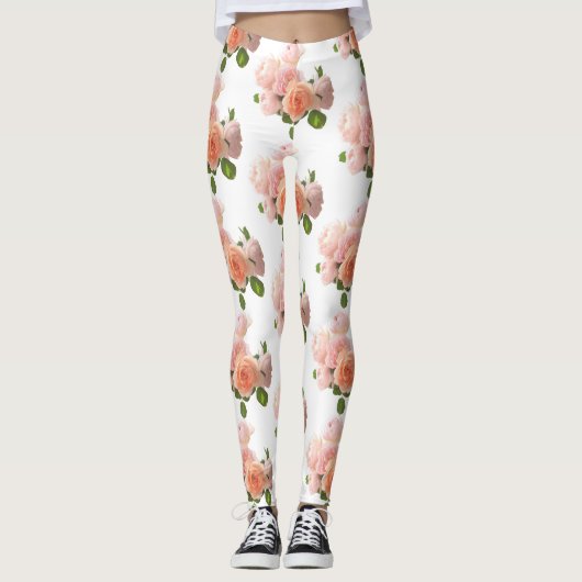Personaliseer Rozen Moderne Elegant Trendy Sjabloo Leggings