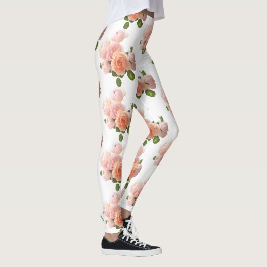 Personaliseer Rozen Moderne Elegant Trendy Sjabloo Leggings (Rechts)