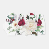 Personaliseer Rozen Peony Dahlia Wedding Flowers Bedankdoosjes (Uitgevouwen)