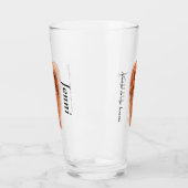 Personaliseer Ruby Cavalier King Charles Spaniel Glas (Links)