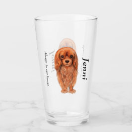 Personaliseer Ruby Cavalier King Charles Spaniel Glas