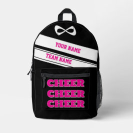 Personaliseer rugzak cheerleading school roos roze