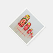 Personaliseer Russische Matryoshka stapelpoppen Servet (Hoek)