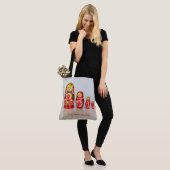 Personaliseer Russische Matryoshka stapelpoppen Tote Bag (Op model)