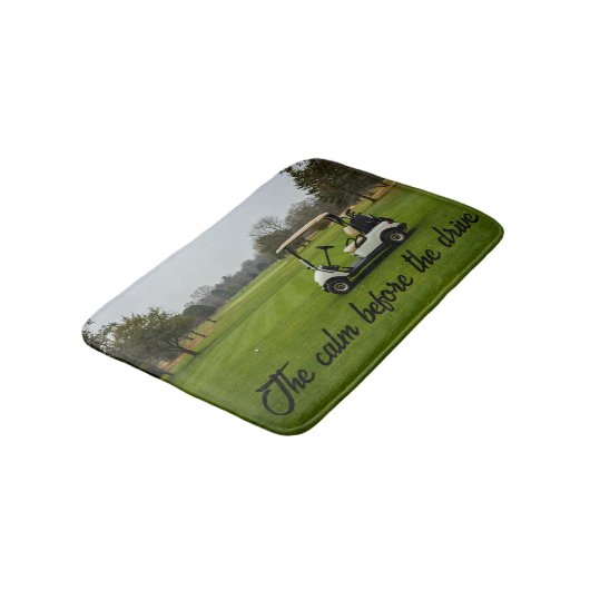 Personaliseer rust voordat u gaat golfen badmat (Gekanteld)