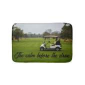 Personaliseer rust voordat u gaat golfen badmat (Voorkant)