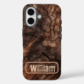Personaliseer Rustic Tree Bark iPhone / iPad case (Achterkant)