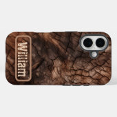 Personaliseer Rustic Tree Bark iPhone / iPad case (Achterkant (horizontaal))