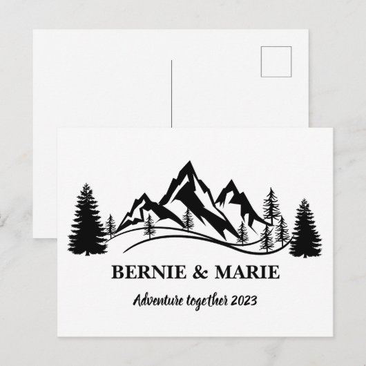 PERSONALISEER SAMEN AVONTUUR OP MAAT BRIEFKAART (Voorkant / Achterkant)