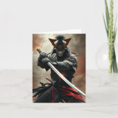 PERSONALISEER Samurai Krijger Kaart (Voorkant)